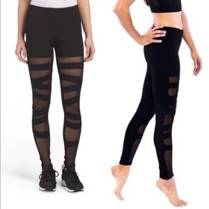 Electric Yoga Ballerina Mesh Leggings